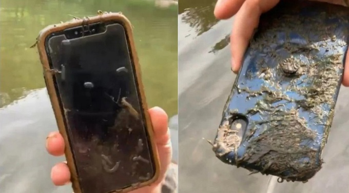 Smartphone tái ngộ chủ cũ sau 10 tháng chìm dưới sông, vẫn hoạt động được